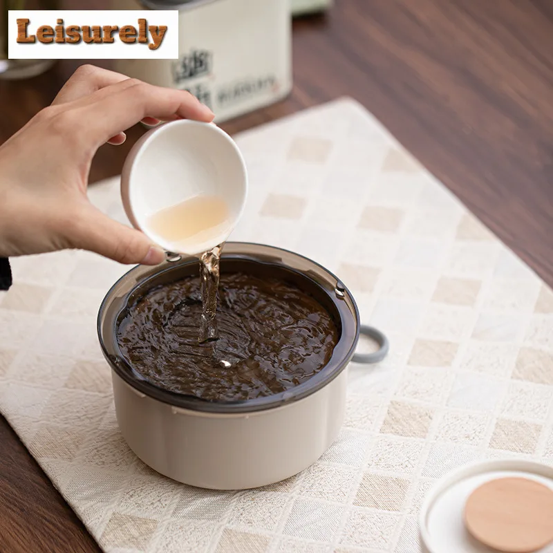 Tea Separation Hand Held Travel Tea Set Kit Vintage 1 Pot 2 Cups Tea Maker Organizer Portable Outdoor Handbag Chinese Tea Set