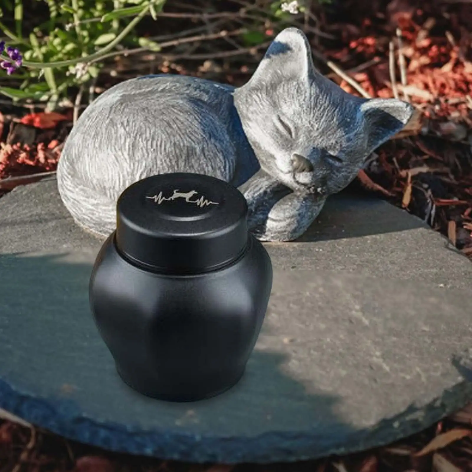 Cremation Urn Stainless Steel Storage Container Cat Ash Holder Keepsake Urn for Puppy Bunny Rabbit Dogs Cats Kitten