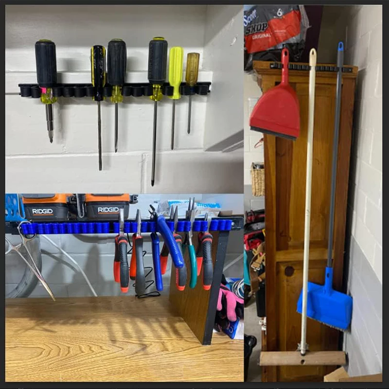 ABS Stronge Plastic Wrench Screwdriver Organizer Rail Rack Storage Holder Garage Workshops Wall Mount Hardware Tool cabinet tool organizer wrench organizer wrench holder screwdriver organizer