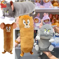 50-55CM Cute Tom And Jerry Plush Toy Cartoon Anime Figure Cat Mouse Plushies Stuffed Pillow Doll Toys For Kid Gift