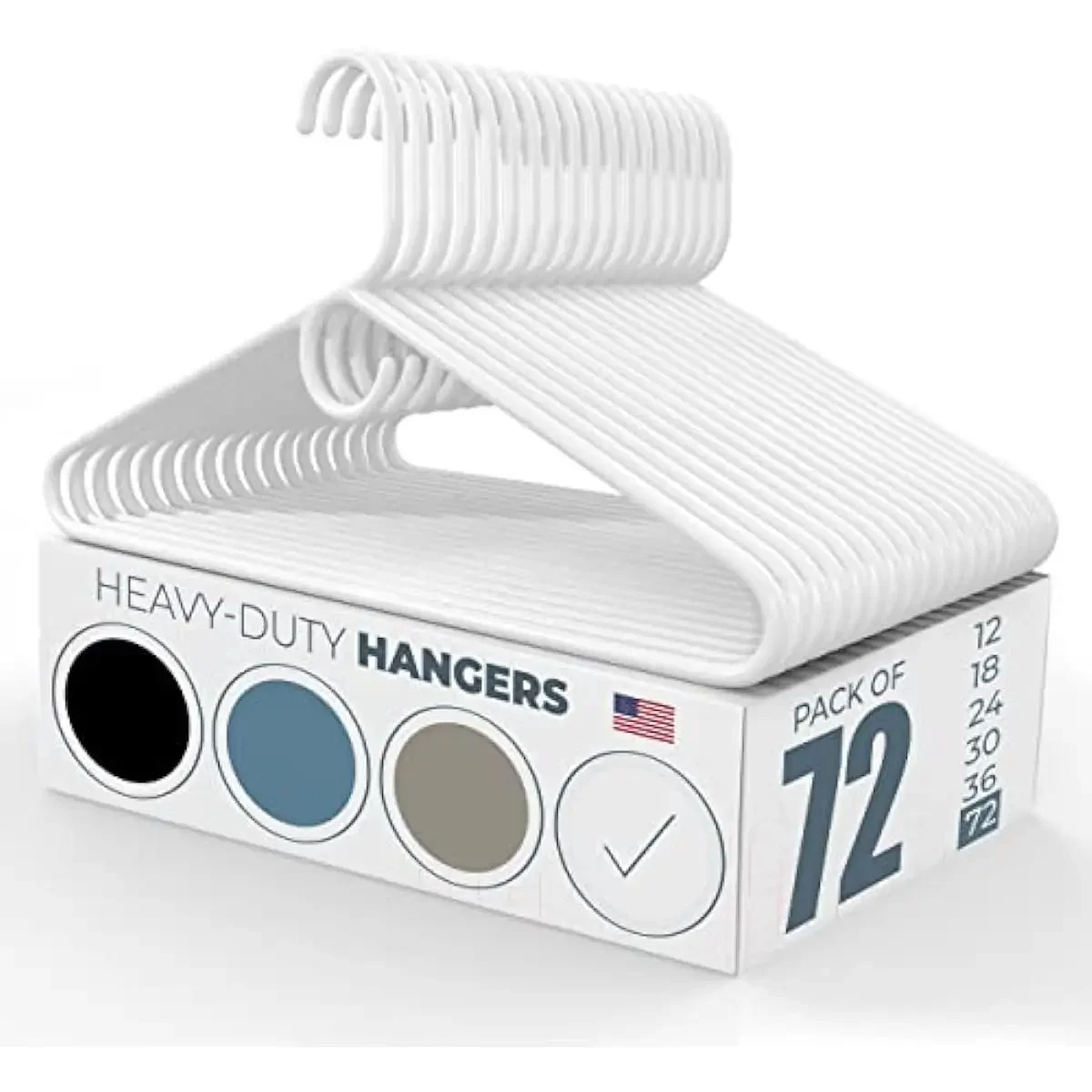 neatfreak 24-Pack Plastic Clothing Hanger (White) at