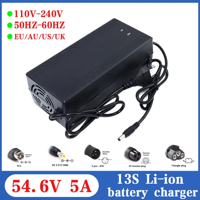 Energy Accessories - Charger 54.6v 3a Li-ion Xlr 3 Pins