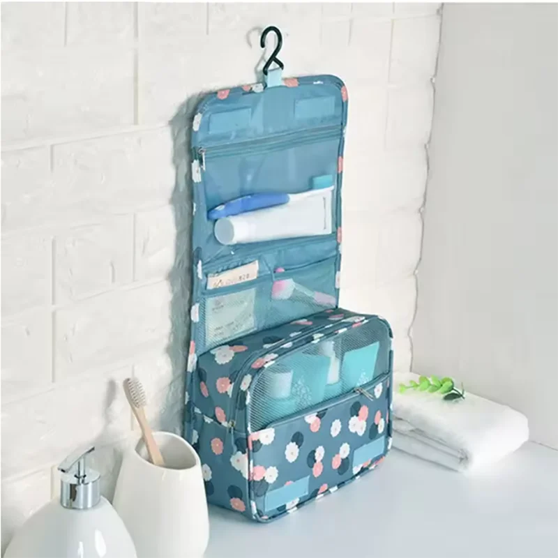 Multifunctional Travel Hook Wash Bag Cosmetics Storage Bag Waterproof Toiletries Beauty Organizer Ladies Bathroom Storage Bag