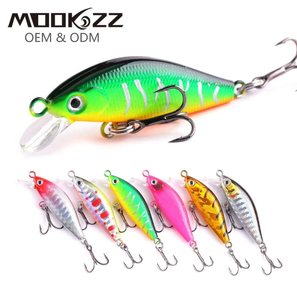 

MOOKZZ New arrieve Floating Minnow 45MM 4.5G Fishing Lures Fishing Bait Ascesorios pesca carp fishing