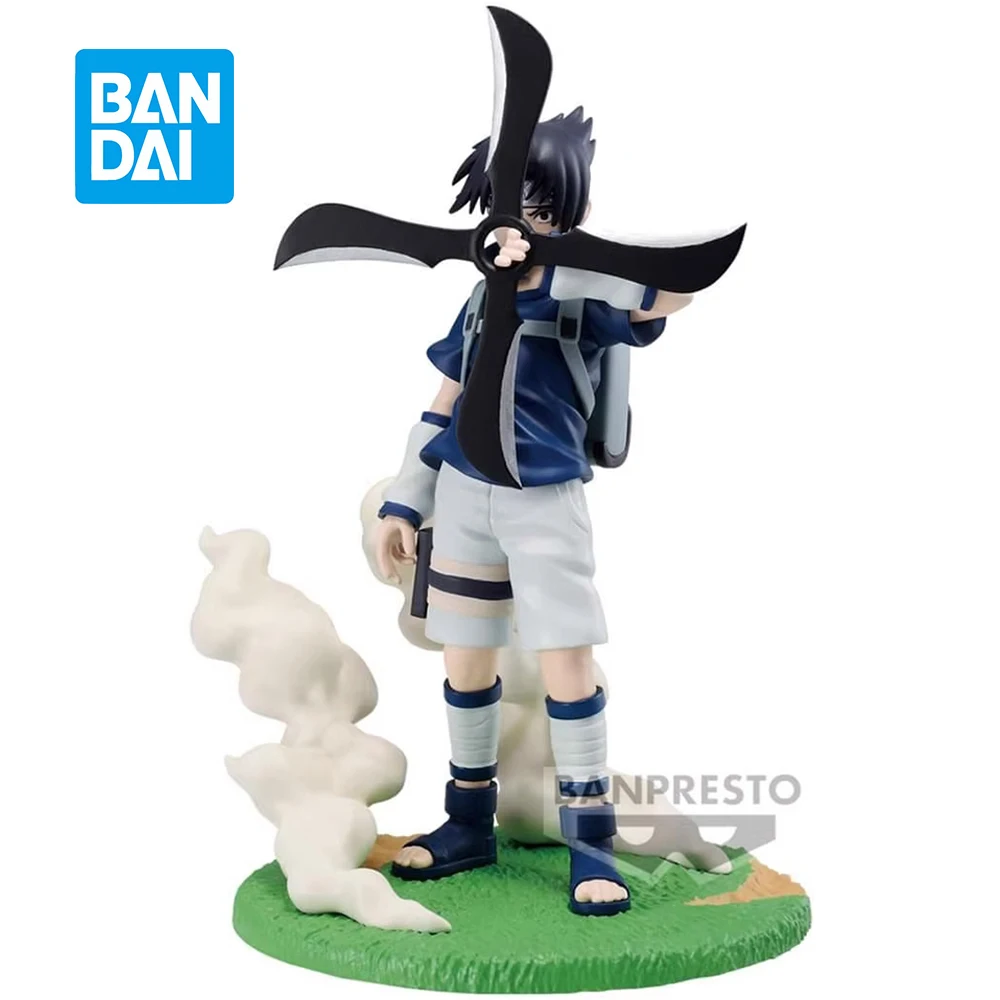 

Оригинальная фигурка из ПВХ, Оригинальная фигурка героя мультфильма Banpresto, Сага Наруто, Учиха, Саске, коллекционные игрушки 12 см