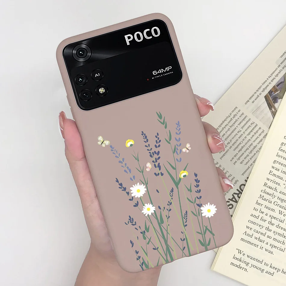 Charming Heart & Butterfly Floral Soft Silicone Matte Protective Phone Case