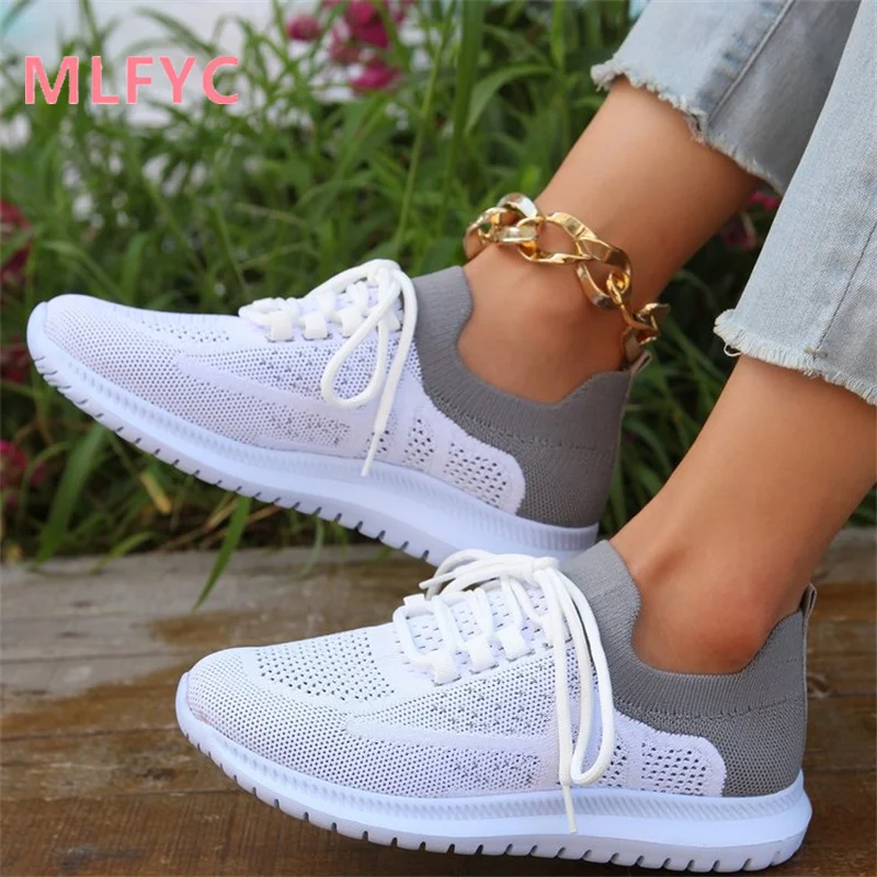 Casual Shoes Summer New Women's Shoes Lace up Comfortable Single Shoe Flat Bottom Comfortable Lightweight Single Shoe