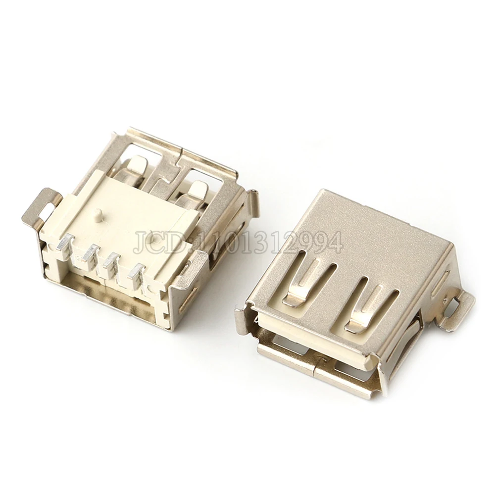 10 Stück USB 2.0 Typ A Buchse 4Pin DIP Lötanschluss PCB Buchse USB-A Typ rechtwinklig – Detail 3