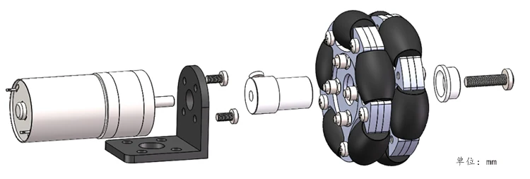 58/82Mm Aluminium Omni Wiel 15Kg Belasting Metalen Fulai Wiel Omni Robot Voor Robot Slimme Auto Ros Platform Omnidirectionele Beweging