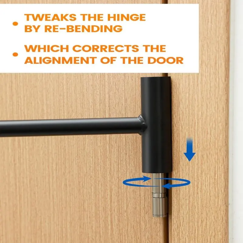 Door Hinge Adjustment Tool Wrench,Professional Gauge 0.134 and 0.180 Heavy Weight Door Hinge Bender for Personnel Residential