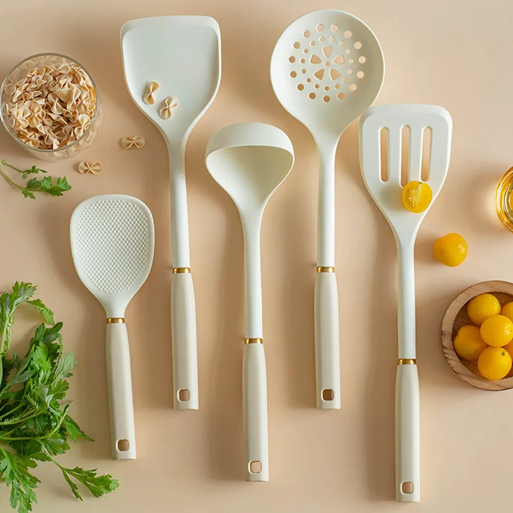 

Kitchen Set Spatula Cookware Utensils Tools Gadgets Accessories Cooking Pasta Silicone