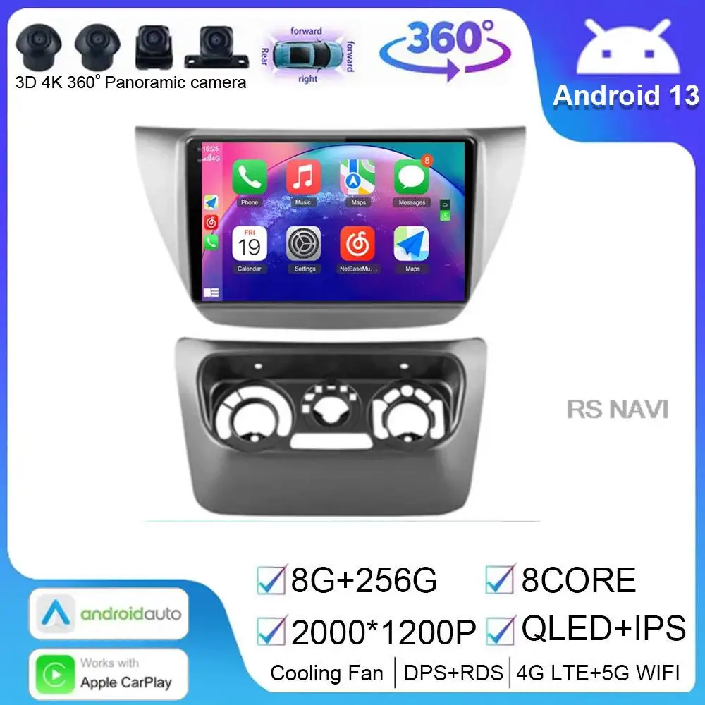 

2 Din Android 14 Car Radio For Mitsubishi Lancer 9 CS 2000 - 2010 Multimedia Video Player Navigation GPS 2din 4G Carplay Stereo