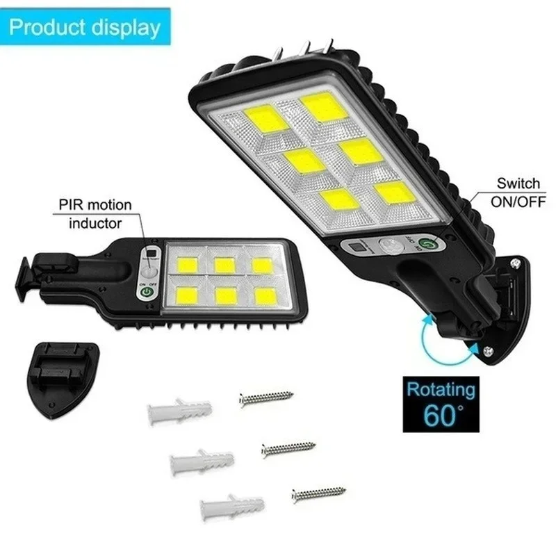 Description Picture 5 of itemSolar Street Lights Outdoor, Solar Lamp With 3 Light Mode Waterproof Motion Sensor Security Lighting for Garden Patio Path Yard