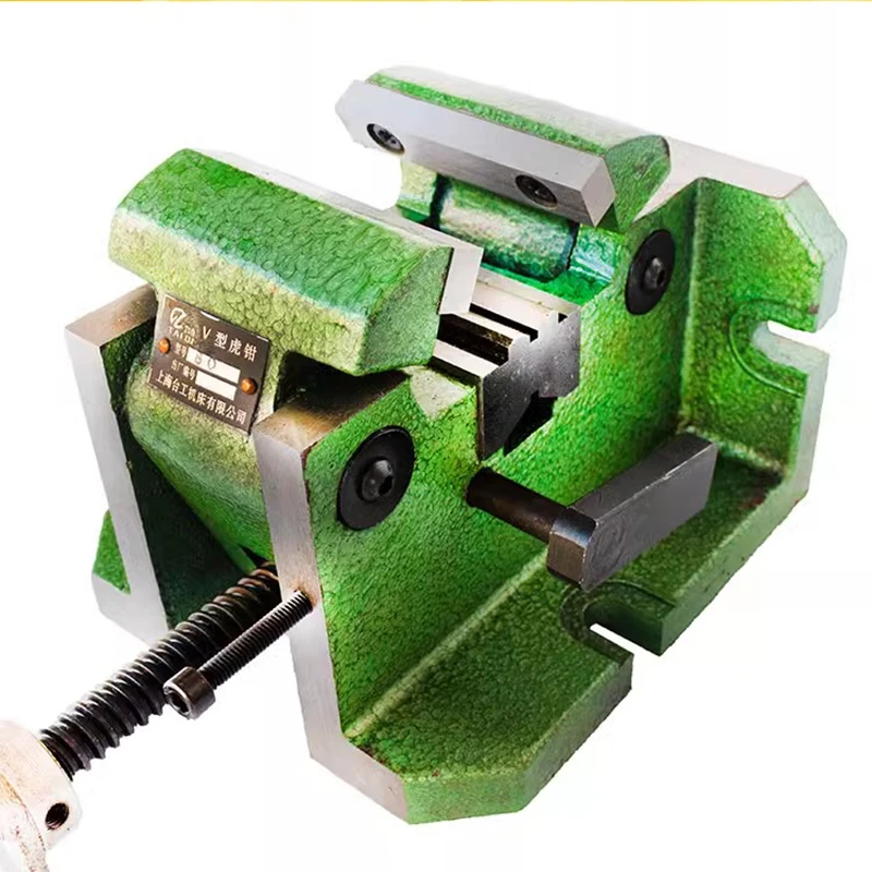 

V-образные настольные тиски Q6280 80 вертикальные и горизонтальные двойного назначения центральные тиски левый и правый двунаправленный используемый станок плоские тиски