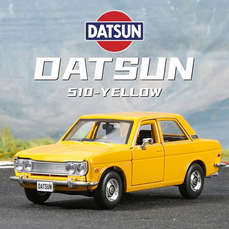

Maisto 1:24 1971 Datsun 510 высокомоделируемая литая машина модель автомобиля из металлического сплава детские игрушки коллекционные подарки