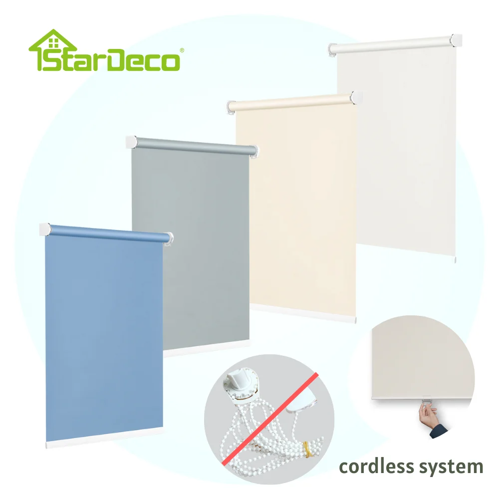 CordlessWindowBlindsSunscreenRollerBlindsforHomeDayNightSun