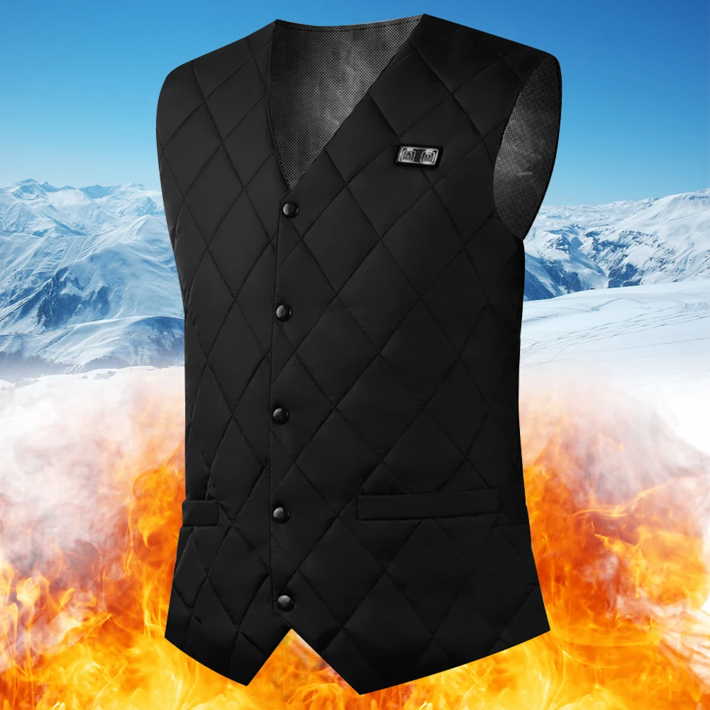 16 Places Zones Thermal Clothing USB Charging Thermal Electric Heating Clothing Women Men Thermal Heated Vest for Camping Hiking