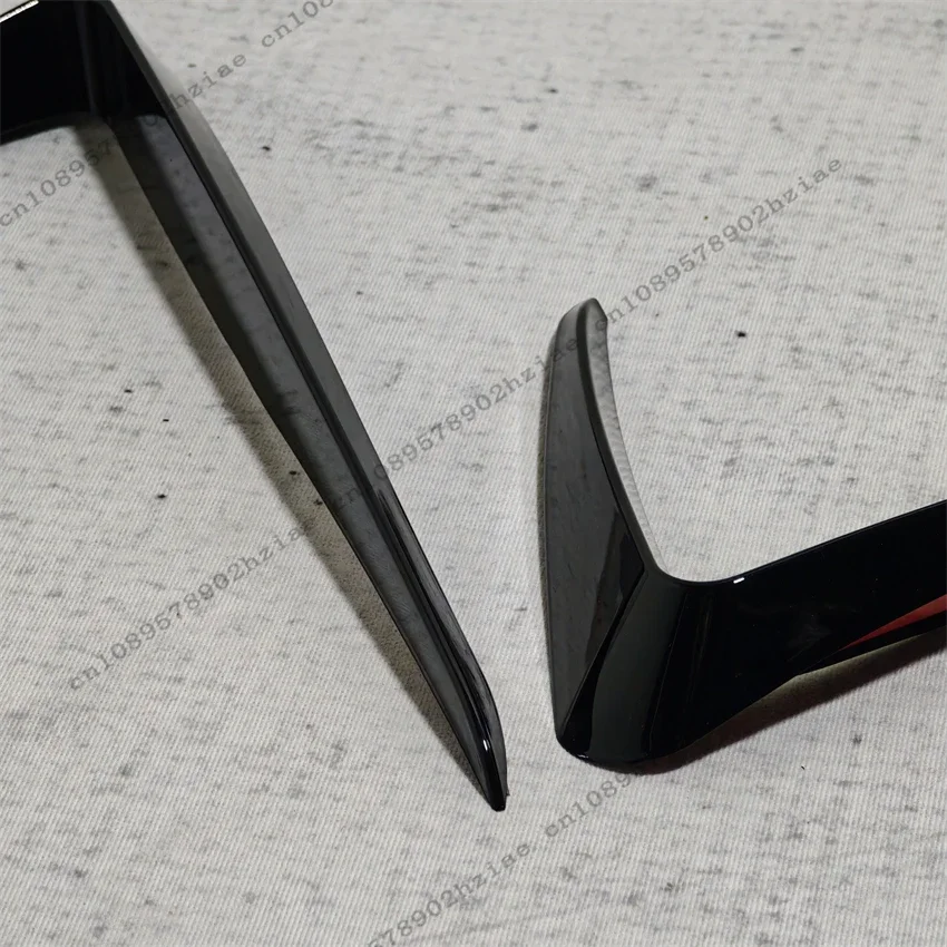 VW 골프 MK7 GTI 2013-2017 용 블랙 프론트 범퍼 에어 나이프 바디 키트 안개등 커버 에어 벤트 트림 플랩 카나드 자동차 액세서리