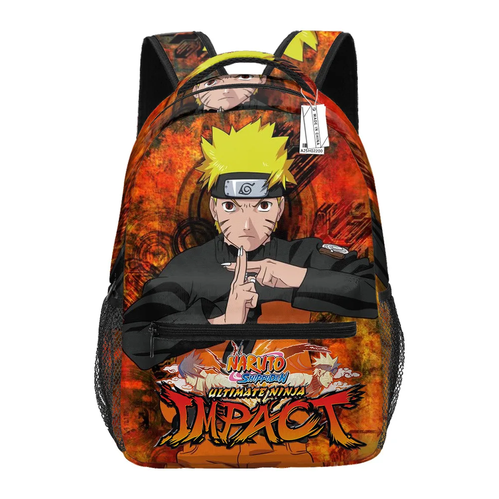 

Hot Selling Naruto Backpack Boys Anime Large Capacity Backpack Naruto Primary and Secondary School Students Printed School Bag