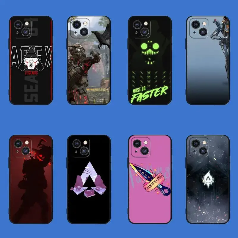 Custodia Per Telefono A-Apex Per Iphone 11 12 Mini 13 14 Pro Xs Max X Xr 6 7 8 Plus Guscio Nero