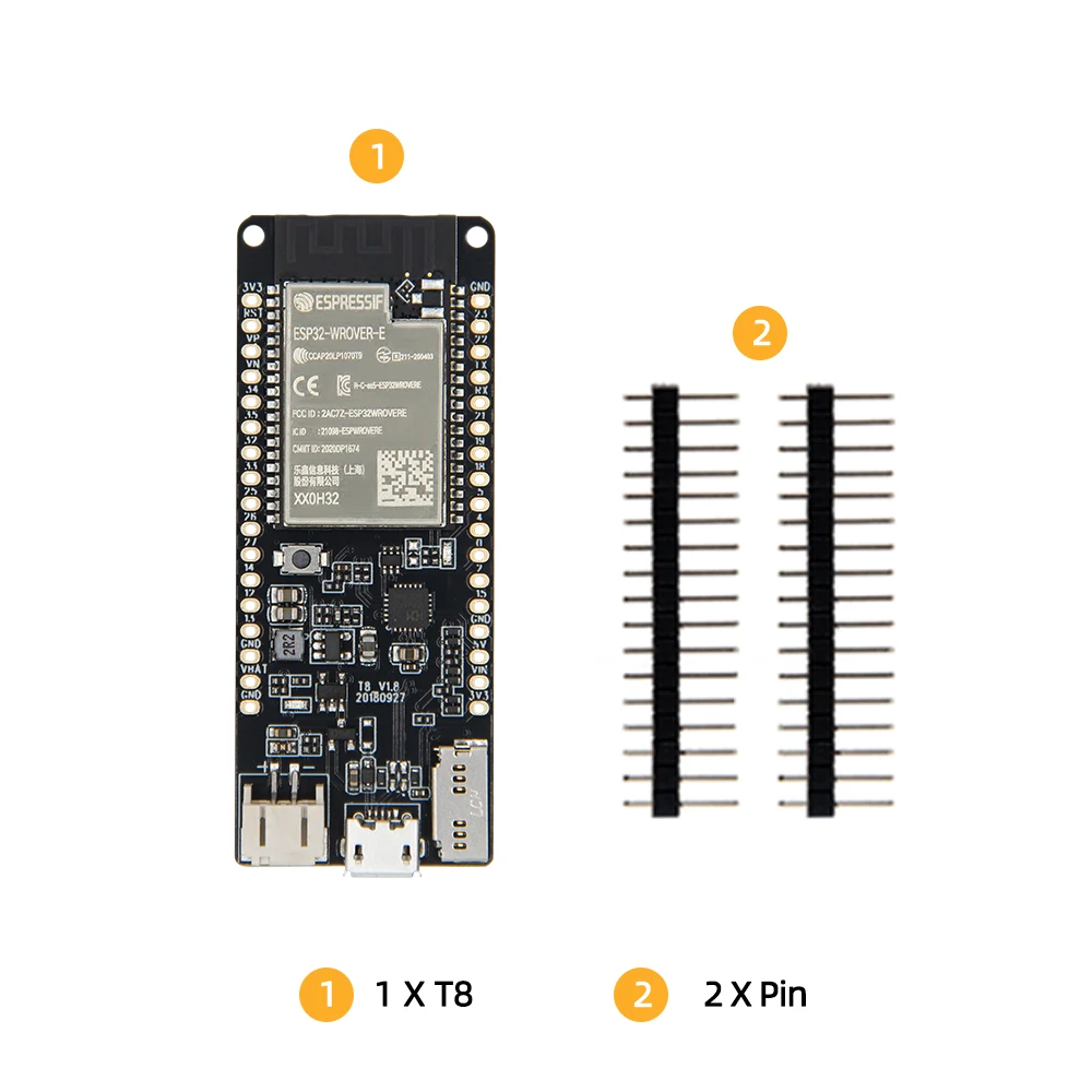 ® T8 ESP32 Development Board ESP32-C3 ESP32-S3 Module 8MB PSRAM TF Card 3D Anten