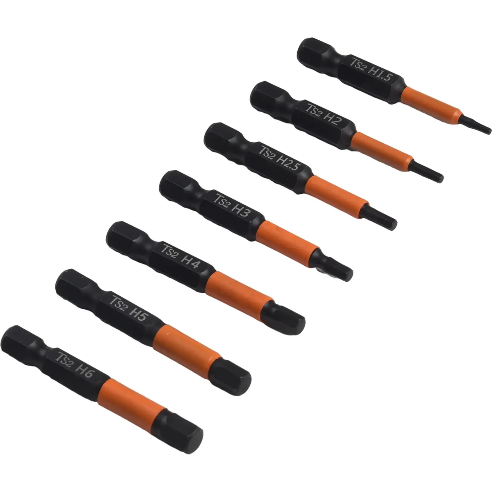 7PC Magnetic Hex Head Wrench Drill Bit Set 1/4 Bit Set H1.5-H6 Inner Hexagonal Shank Screwdriver Head Hand Repair Tools