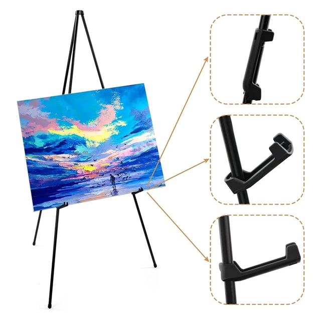 Professional Wooden Easel Wedding Horse Adjustable Portable Metal Painting  Stand Fine Art Drawing Shelf Supplies Sketch Tripod - AliExpress