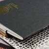 Retro Foil Gold Cover Travelers Notebook Refill Filler Paper for Midori Notebook and Journal Insert Refill Standard Passport 4