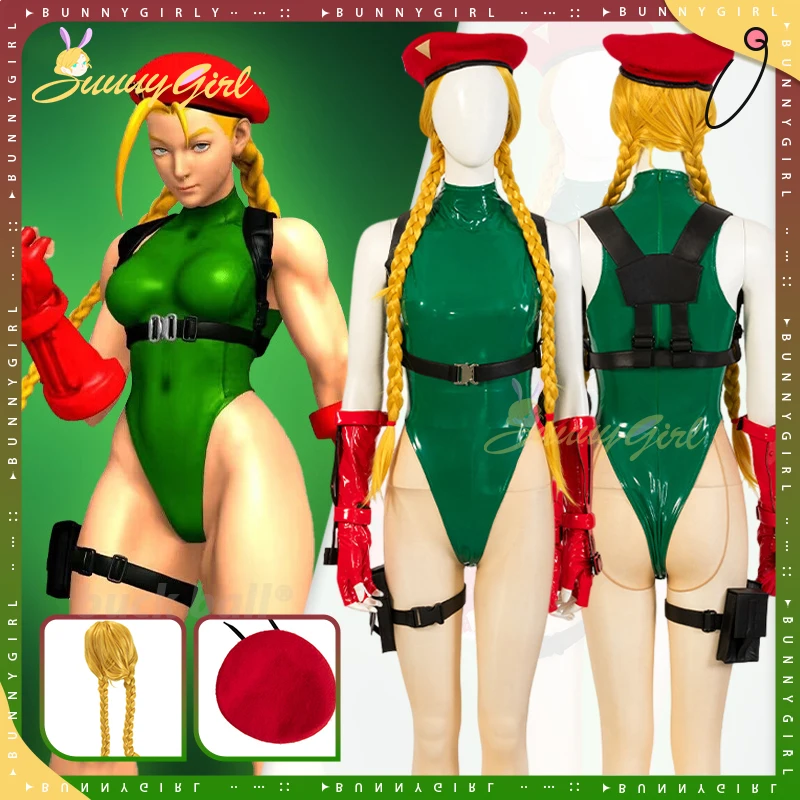 Street Fighter 6 Cammy Cosplay Costume Outfits Halloween Fancy