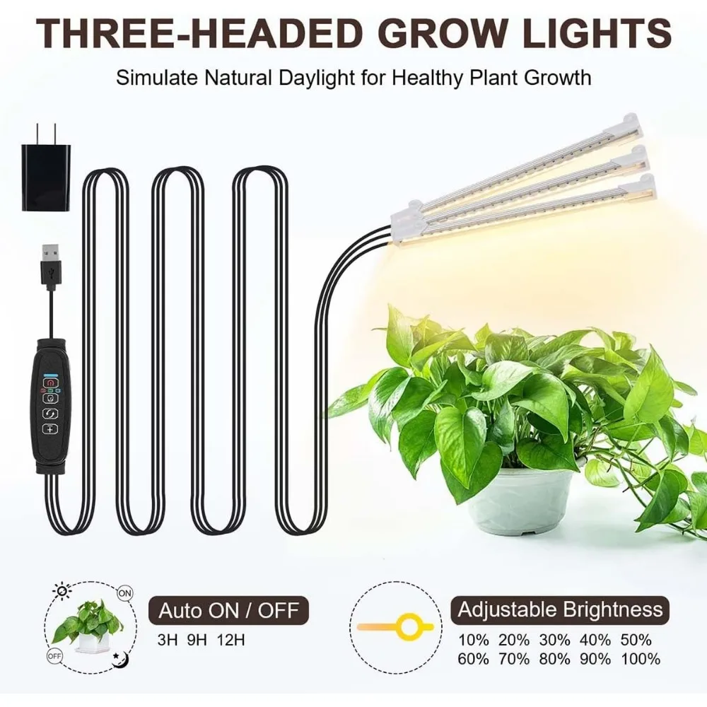 Grow Lights, 59 in 8 Tiered Tall Plant Shelf, S-shaped Metal, Plant Shelves 3