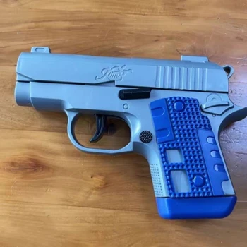 Mini 1911 Continuous Shell Throwing Toy Gun Education Model Empty Hanging Gun Soft Bullet Launcher Airsoft Small Pistol For Boy 1