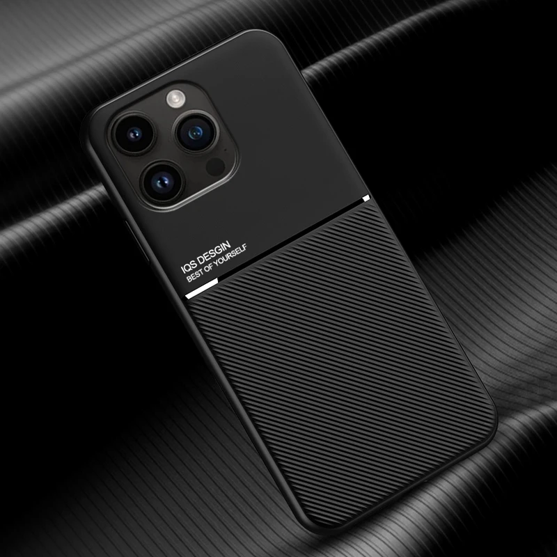 Custodia In Pelle Di Lusso Di Nuovo Stile Per Iphone 15 14 13 12 11 Pro Max Mini Xs Xr 8 7 Plus Se 2020 Supporto Per Coperture In Lamiera Incorporata