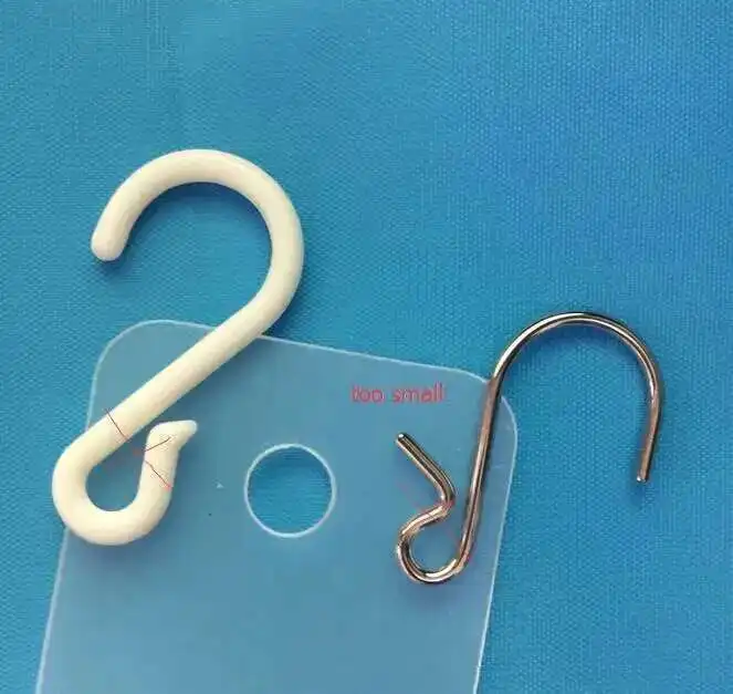 20 Pcs Metall Silbrig S Haken Für Supermarkt Einzelhandel Display Clip Aufhänger Haken – Detail 11