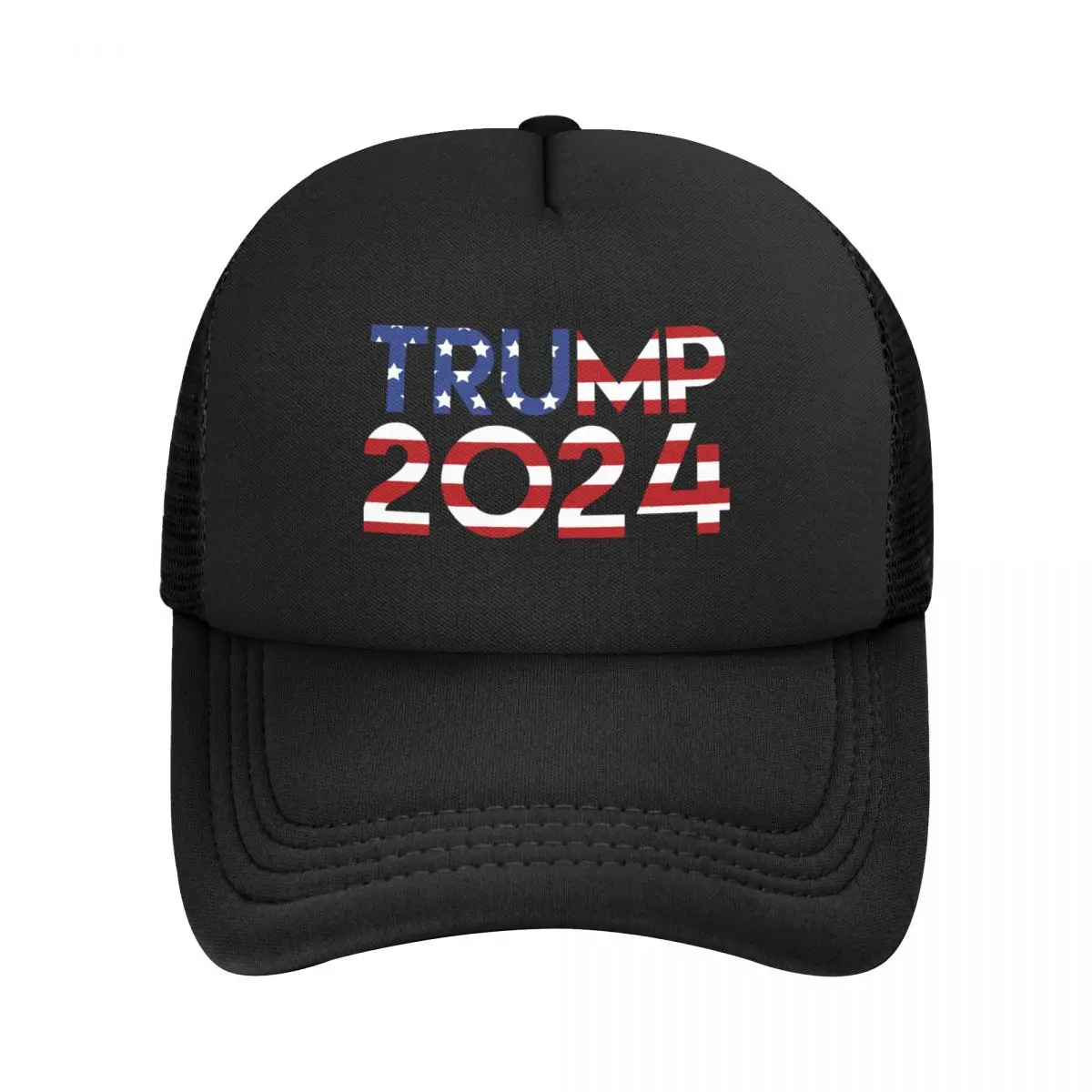 

Cool Trump 2024 MAGA Trucker Hat Women Men Personalized Adjustable Unisex USA Flag Baseball Cap Outdoor