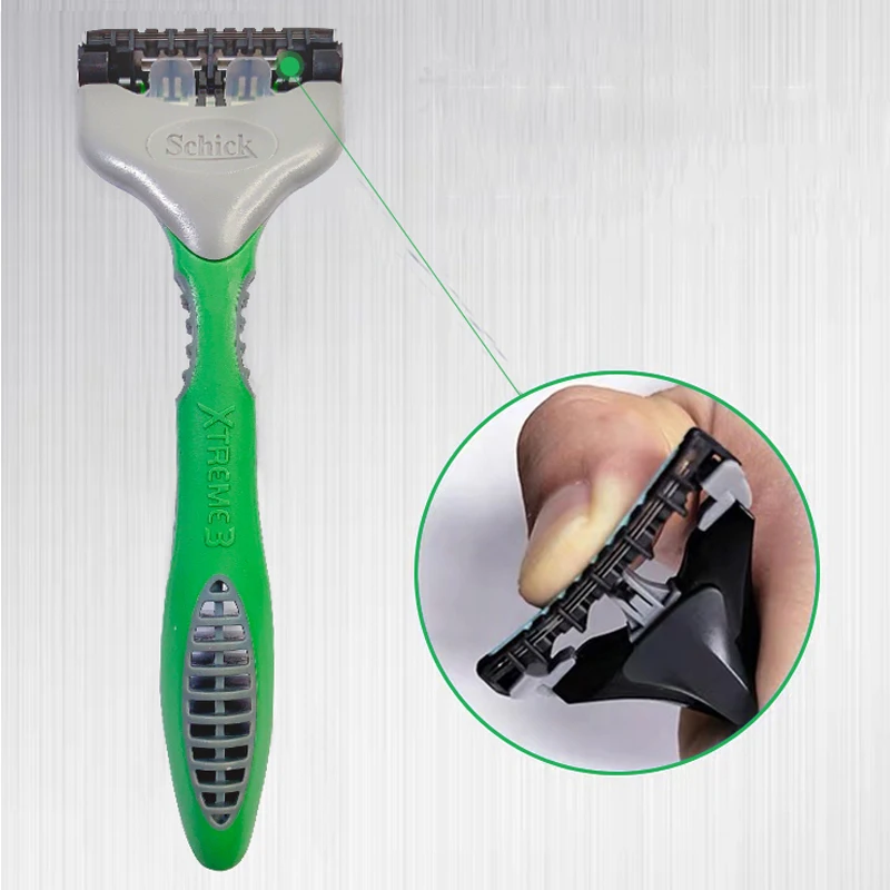 Schick 6 개/몫 Xtreme3 면도기 수동 슈퍼 편안한 남자 면도 여행 휴대용 헤어 제거 장치
