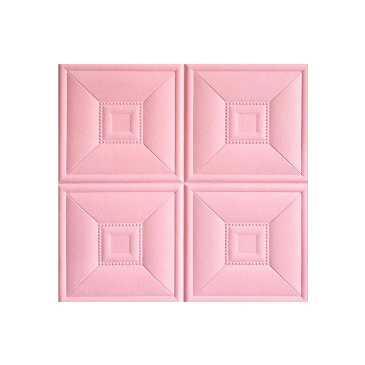 

10PCS 3D imitation leather Wall Stickers Living Room Decor DIY Self-Adhesive panels Foam Waterproof Covering Wallpaper For Home