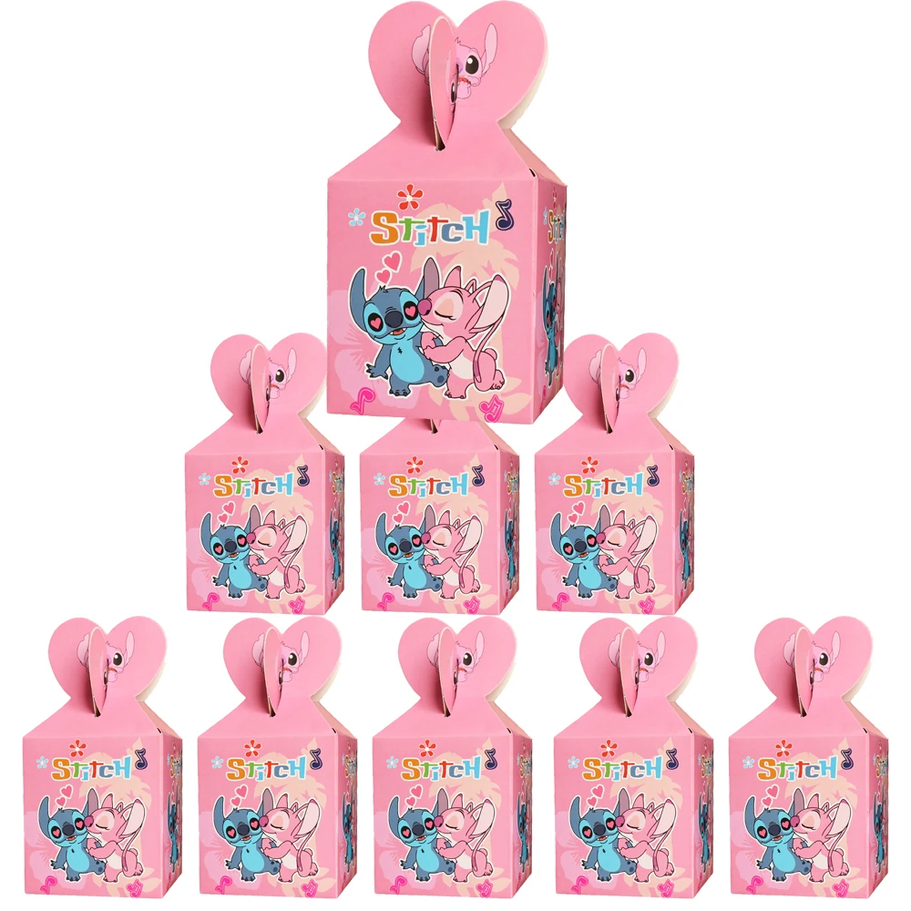 Pink Lilo & Stitch Candy Box Gift Box Dessert Snack Box Kids Birthday