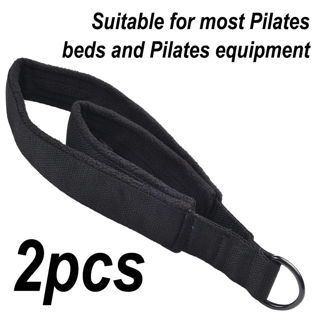 2Pcs Double Loop Pilates Circle Foot Strap Con D-Rings Per Foot Reformer Fitness Equipment Strap Pilates Rings Accessori