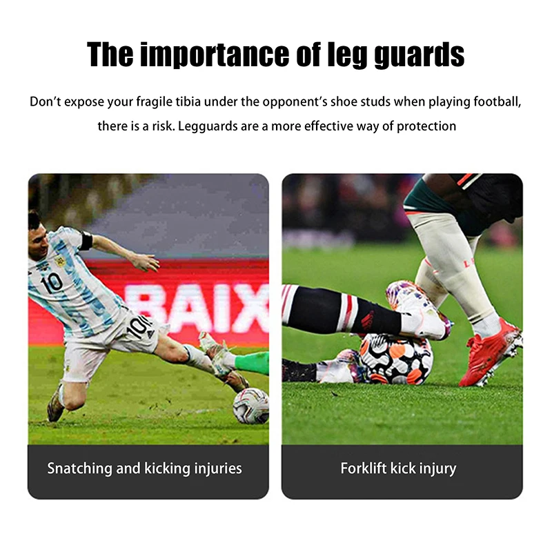 Football Strap Protection Gear Children Adult Sport Training Impact Resistant Knee Leg Support Kid Soccer Shin Guard Board 1Pair
