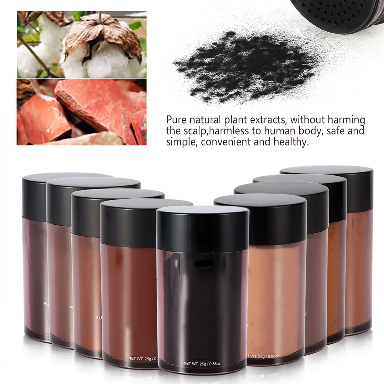 25g 9 Types Women Men Baldness Concealer Thickening Hair Building Fibers Hair Powder Optic Equipment Product Anti Loss