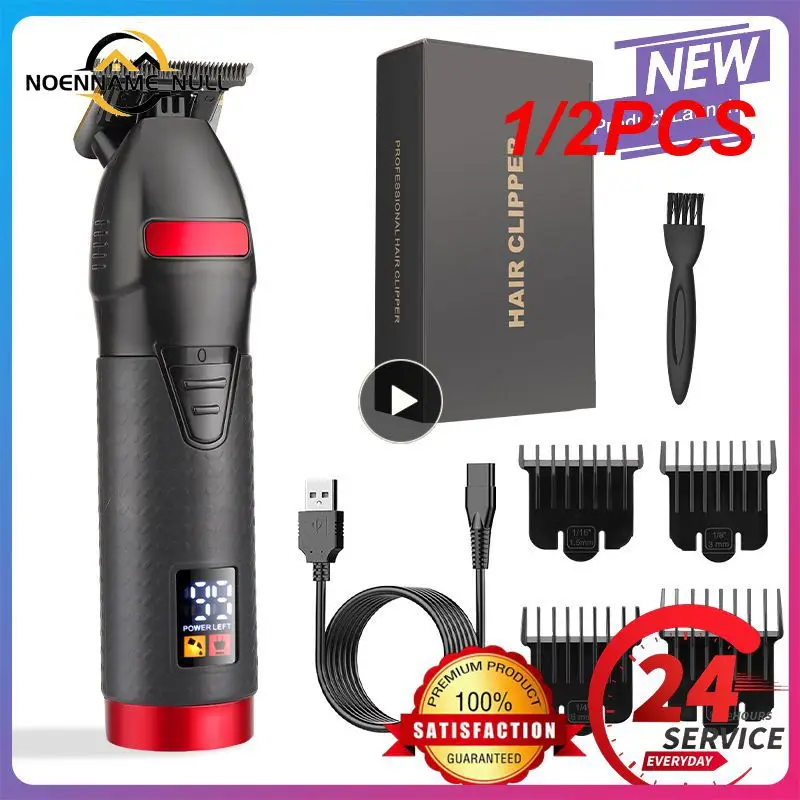 

1/2PCS New Professional T9 Electric Hair Trimmer for Men USB Hair Clipper Barber Shaver Trimmer Beard 0mm Men Hair Cutting