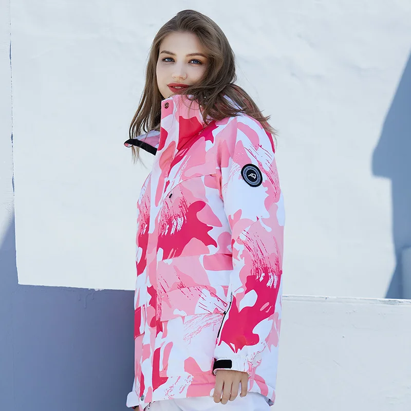 

Женские лыжные куртки, уличные ветрозащитные водонепроницаемые теплые куртки для сноуборда, куртки для снега, дышащее Женское пальто для лыж с капюшоном