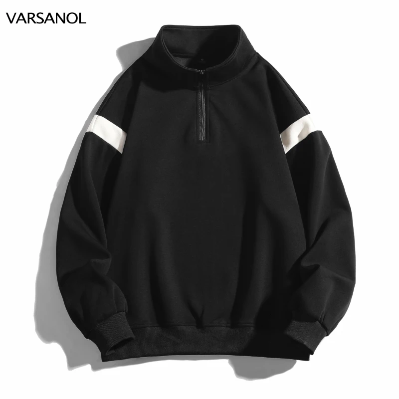 

Varsanol Winter Turtleneck Men's Hooded Sweatshirt Streetwear Casual Hooded Pullovers Man Harajuku Y2K Long Sleeve Oversized Top