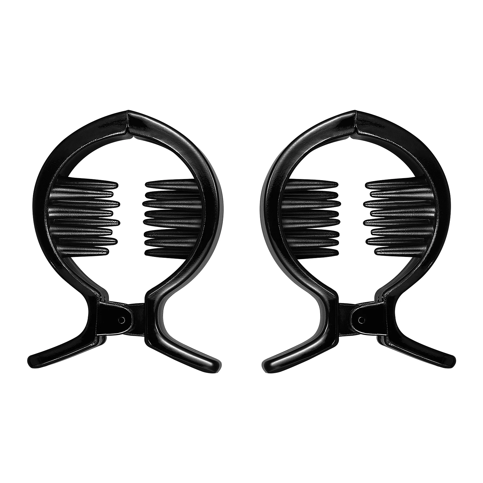 2pcs Girl Ponytail Hair Clip Toothed Hair Clip Fish Tail Clamp Ponytail Hairpin Holder Coil Hair Gripping Clip Headdress Hairpin