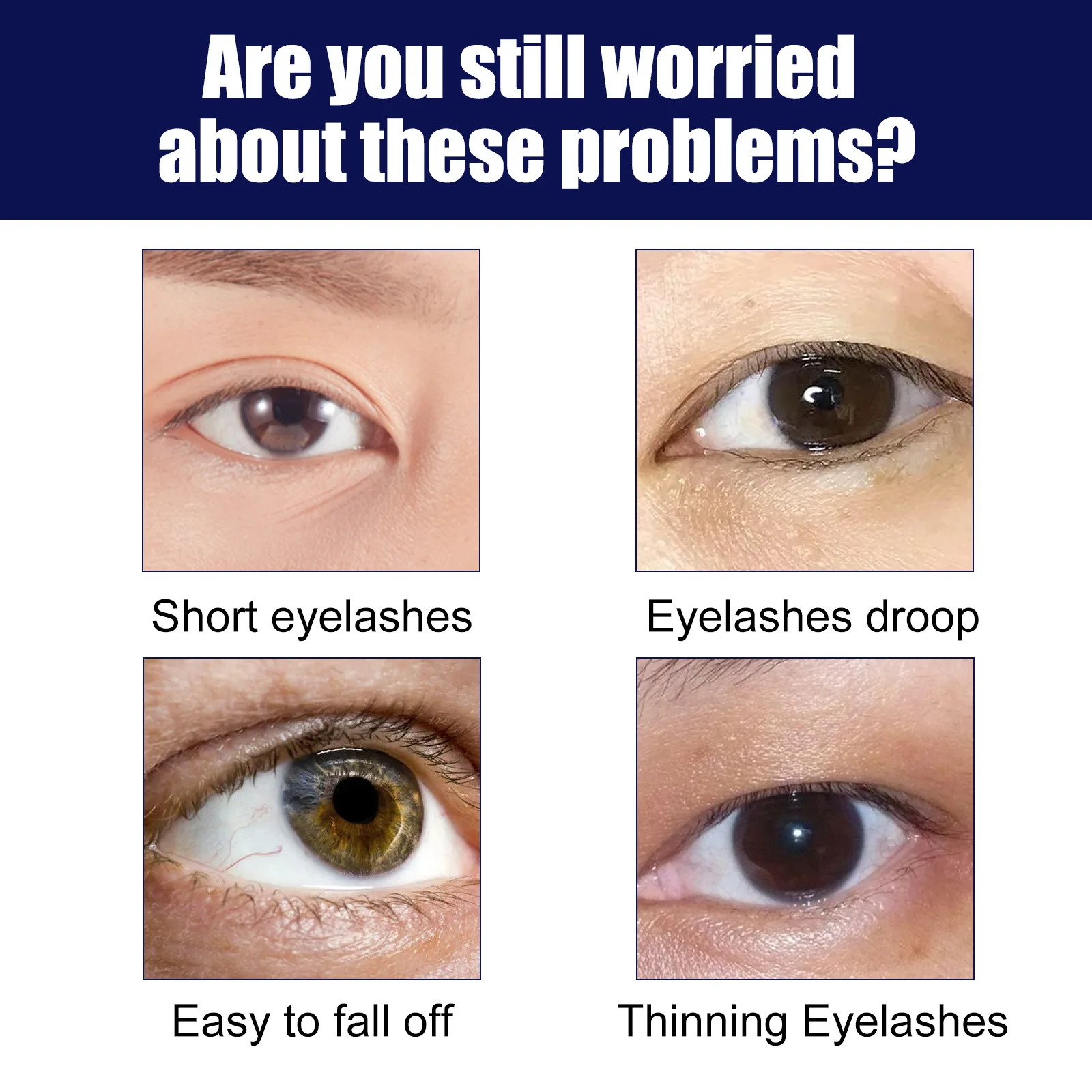 Schnelles Wimpernwachstumsserum, Enhancer, Lash Lift, Verlängerung, vollere, dickere Wimpern, längere Augenbrauen, Wimpern Enhancer, Produkt für Frauen_voghion.com