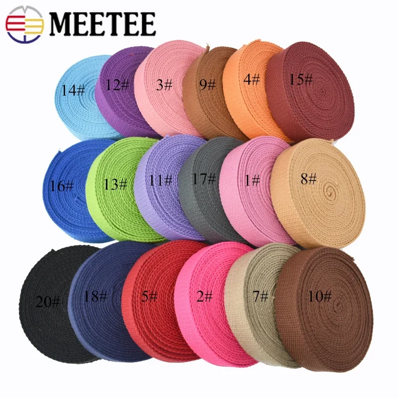 Canvas Ribbon Belt Webbing Ribbon Canvas Webbing Belt 8Meters 25mm Width Thick 2mm Cotton Ribbon Canvas Webbing Tape for Bags Strap Belt Sewing Clothing DIY Craft Accessories