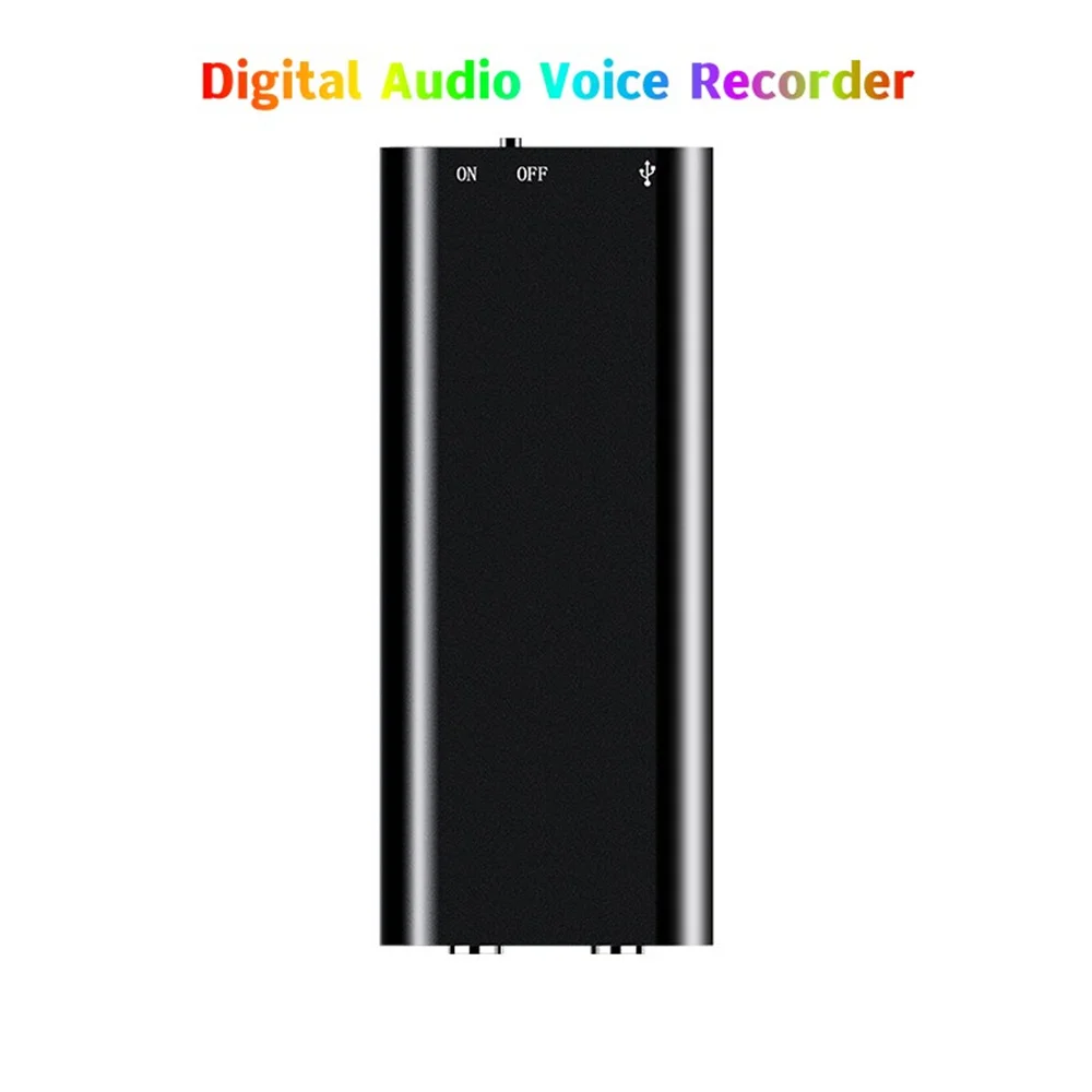 Professional Mini 8GB 16GB 32GB Voice Digital Audio Voice Recorder Mp3 Player 3 in 1 Memory Storage 192Kbps Recording WAV