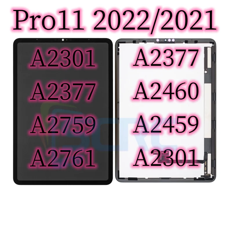 

New Original For iPad Pro 11 3st 4nd 11"2022 Pro11 LCD Display Touch Panel Screen Digitizer Assembly A2301 A2377 A2759 A2761