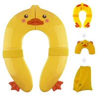 High quality Baby Foldaway Portable small packetToilet Training Seat Potty Ring Anti-skid Toilet Mat travel pot chair 2