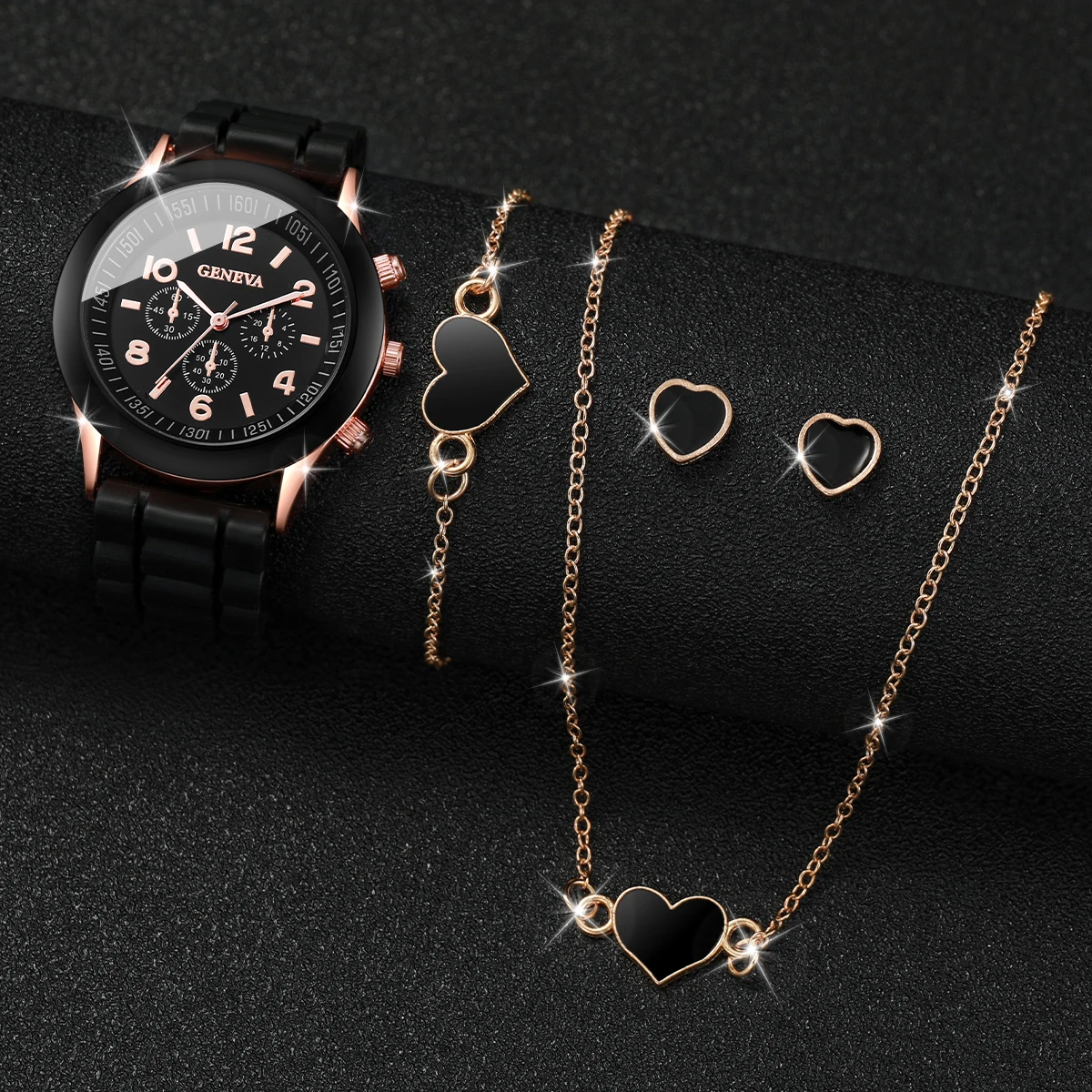 New set of five Geneva watch. Wear them matching every outfit or great for gifts At Geneva Watch Days, an affordable alternative to the  main image 4